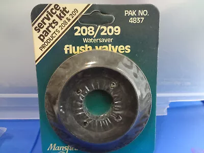 Mansfield Flush Valve 208/209 Watersaver Pak No. 4837 • $8.59