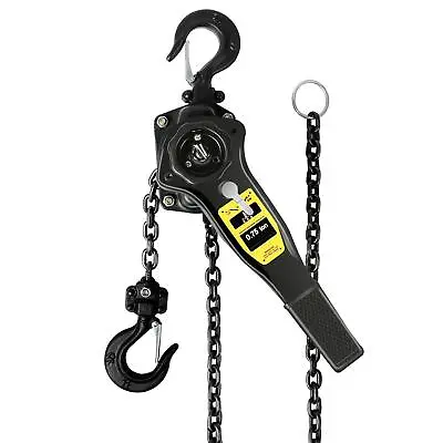 Manual Lever Hoist Come Along 3/4 TON 1650 LBS Capacity 10FT Lift 2 Heavy Dut... • $89.99