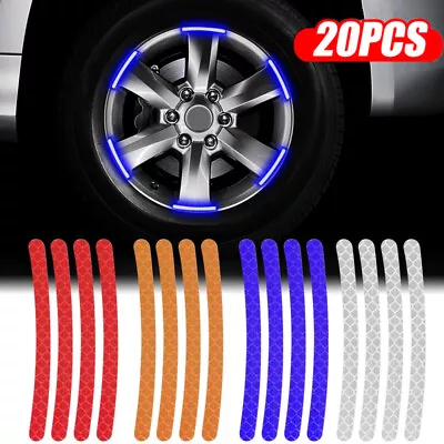 20× Car Wheel Hub Sticker High Reflective Stripe Tape For Motorcycle Bicycle USA • $4.58