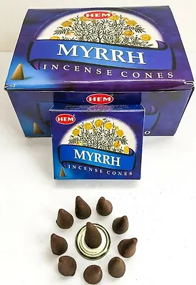 Hem Myrrh Incense Cones - Pick 10-20-30-50-100-120 Free Shipping! • $4.73