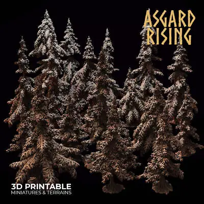 Conifers Spruce Modular Forest Set - Asgard Rising Miniatures - Wargaming • $239.52