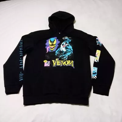 Marvel Men Hoodie Sweatshirt Black Size S Venom Comic Style Graphic • $18