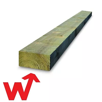 New Railway Sleepers | 1.2m X 100mm X 200mm | Green Treated | Delivered • £13.99