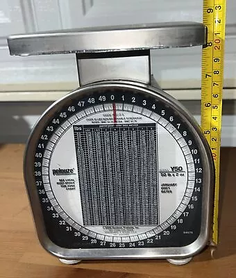 Vintage Pelouze Model Y50 50 Lb. X 2 Oz. Postage / Shipping Scale Tested • $19.99