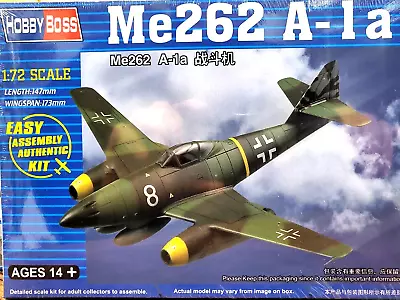 Hobby Boss Me262 A-1a Plastic Model Kit 1:72 Scale • $10