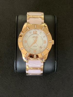 $24.99 • Buy Woman's Daniel Steiger Sapphire Pink Ceramic And Diamond Watch NEW OLD STOCK VTG