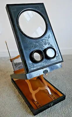 £165 • Buy Large Antique Victorian Stereoscope French E. Hautecoeur Paris Viewer Rare O347