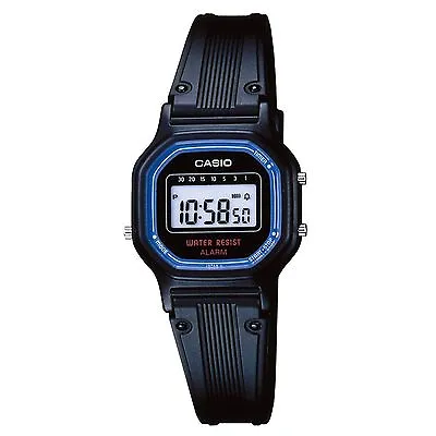 Casio LA11WB-1 Women's Digital Watch Black Resin Band Alarm • $20.88