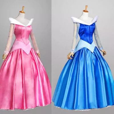 Sleeping Beauty Girl Woman Princess Aurora Costume Party Dress • $46.55