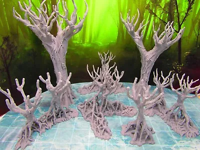 7p Jungle Swamp Mangrove Trees Forest Set Scatter Terrain Scenery Miniature Mini • $45.99