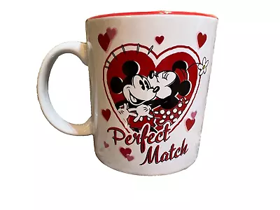 Mickey And Minnie Mouse  Perfect Match  Ceramic Coffee Mug | Holds 20 Ounces • $13.50