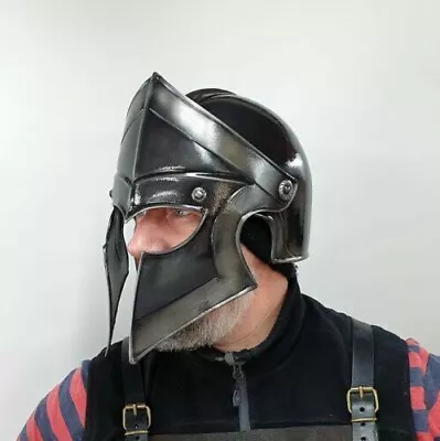  Helmet Of Corinthians Spartans - Armor Metal Larp Medieval Cosplay Knight Theat • £142.80