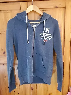 Women's Jack Wills Hoodie Size 10 Blue Zip Up • £4.35