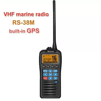 RS-38M Handheld VHF Marine 2-Way Radio -  Waterproof And Floats WITH GPS & DCS • £179