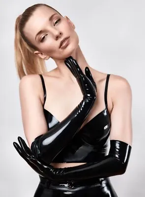 Elbow Length Long Latex Rubber Gloves Size Medium - RRP £60 • £27.99