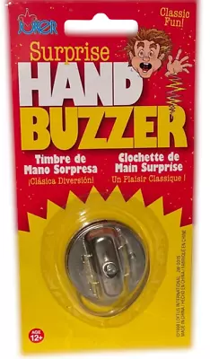 HAND JOY BUZZER Wind Up Joke Prank Gag Shock Trick Shake Buzz Metal Toy Ring NEW • $10.20