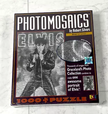 Elvis 68 Special Photomosaics Photo Mosaic By Robert Silver Jigsaw Puzzle NEW • $15