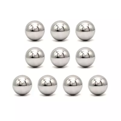 1Inch 10Pcs Chrome Steel Ball BearingParacord Monkey Fist Center Steel Ball G25 • $19.35