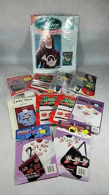 Vintage Lot Of 11 Holiday Sequin Applique Glitzy Shirt Kits Christmas NOS NEW  • $29