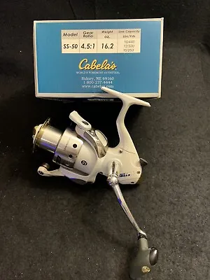 Cabela's Salt Striker SS-50 Fishing Spinning Reel-10 Ball Bearing W/Box • $45.99