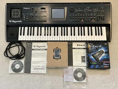 $2200 • Buy Roland V-Synth 61 Key Version 2 Synthesizer And V-Card VC-1 (D-50 Synthesizer)