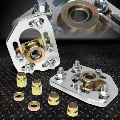 For 90-93 Ford Mustang Front Adjustable +/-3.0 Camber +/-2.0 Caster Plates Kit • $48.35