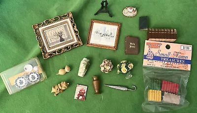 Miniature Dollhouse Decorative Accessories Specialty Items Art Perfume Vases Etc • $26.50