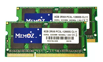16GB DDR3 2x8GB RAM Notebook PC3L 12800 Laptop Memory So-Dimm 5 Years Warranty • $46