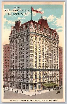 New York City~Broadway Annex~Downtown Martinique Hotel~McAlpin~c1910 Postcard • $11