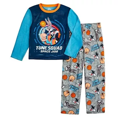 Space Jam Pajamas Set T Shirt Pants Tune Squad New Legacy Girl Boy 4 5 6 8 10 12 • $13.16