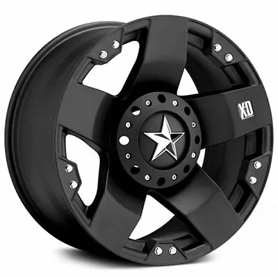 (4) 18  XD Wheels XD775 Rockstar Matte Black Rims (B45) • $1112
