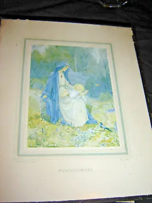 Vintage Signed Print ''wildflowers'' By Margaret W.tarrant • $4.97