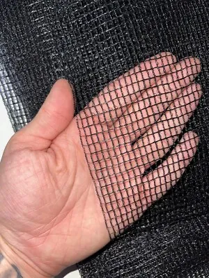 Butterfly Netting 3.5m Wide 3-4mm Mesh Size 32GSM Black Polyethylene Net • £98.50