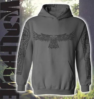 MTB Inspired Hooded Top Mountain Bike Tattoo Sleeve Design - Maori Eagle • £27.90