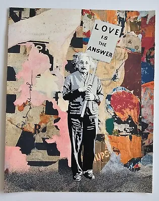 Mr Brainwash Einstein Hand Signed 1/1 Love Is The Answer UNIQUE Street Art COA • $8800