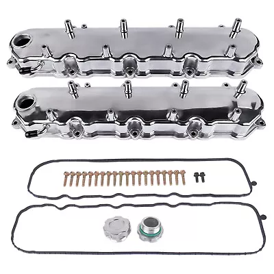 For LT Gen V Polished Valve Covers W/ Coil Mounts Pair 5.3 6.2 LT1 LT4 L83 L86 • $124