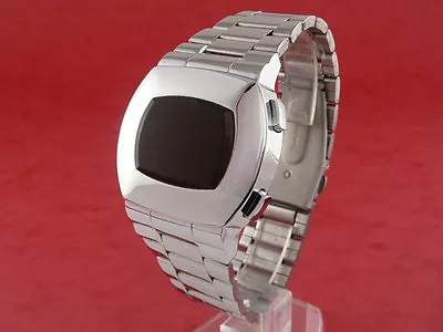 ASTRONAUT 70s 1970s Old Vintage Style LED LCD DIGITAL Retro Watch 12 24 Hour S • £64.99