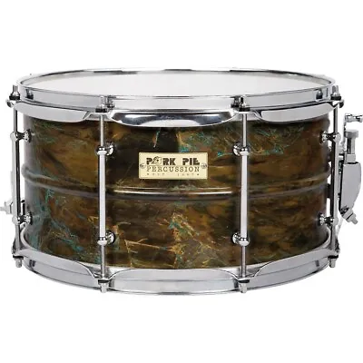 Pork Pie Brass Patina Snare Drum 7 X 13 • $369.99