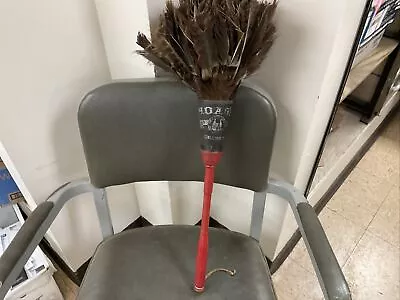 Vintage Primitive Real Turkey Feather Maid Duster With Wooden Handle Hoag’s • $37.80