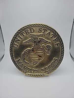 1995 Virginia Metalcrafters  United States Marine Corps Emblem Brass Trivet • $50