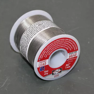 Harris Worthington Rosin Core Solder 331855 1lb 60/40 Tin Lead 0.062  Wire • $39.95