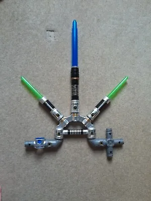 Star Wars Blade Builders Jedi Master 3 X Lightsaber Bundle 2015 Hasbro • £13.99