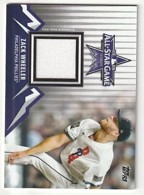 2021 Topps Update All-Star Stitches Relic Zach Wheeler #ASSC-ZW • $3.25