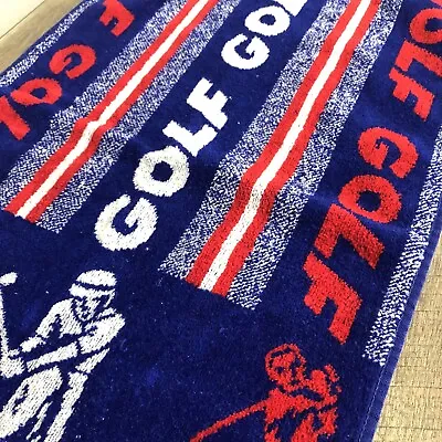 Vintage Cotton Jaime Golf Towel Red White Blue Made In Brazil • $30