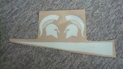 Michigan State Spartans Full Size Football Helmet Decals With Stripe & Bumpers • $19.95