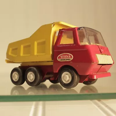 Vintage Tonka Red And Yellow Mini Dump Truck Metal Toy • $25
