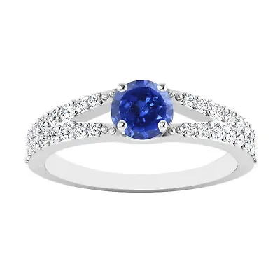1.85Ct Round Cut 100% Natural Blue Tanzanite Women's Ring In 925 Sterling Silver • £142.80