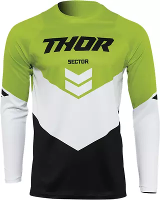 NEW THOR Sector Chevron Jersey - Black/Green - MOTORCYCLE/OFFROAD/ATV • $24.95