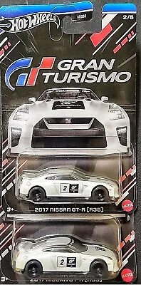 1:64 Scale Hot Wheels 2024 Gran Turismo 2017 Nissan GT-R R35 Lot Of 2 Cars !NEW • $17.99