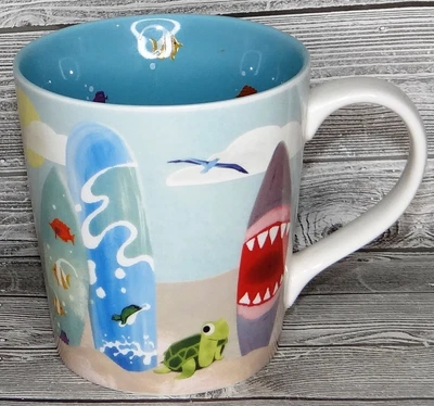 $20.99 • Buy Starbucks Hawaii Colorful Surf Boards Shark Mug Cup 2010 New Bone China ~ Nwot